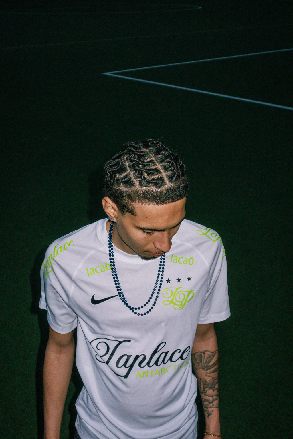 LAPLACE SELECAÕ JERSEY WHITE / LIME GREEN
