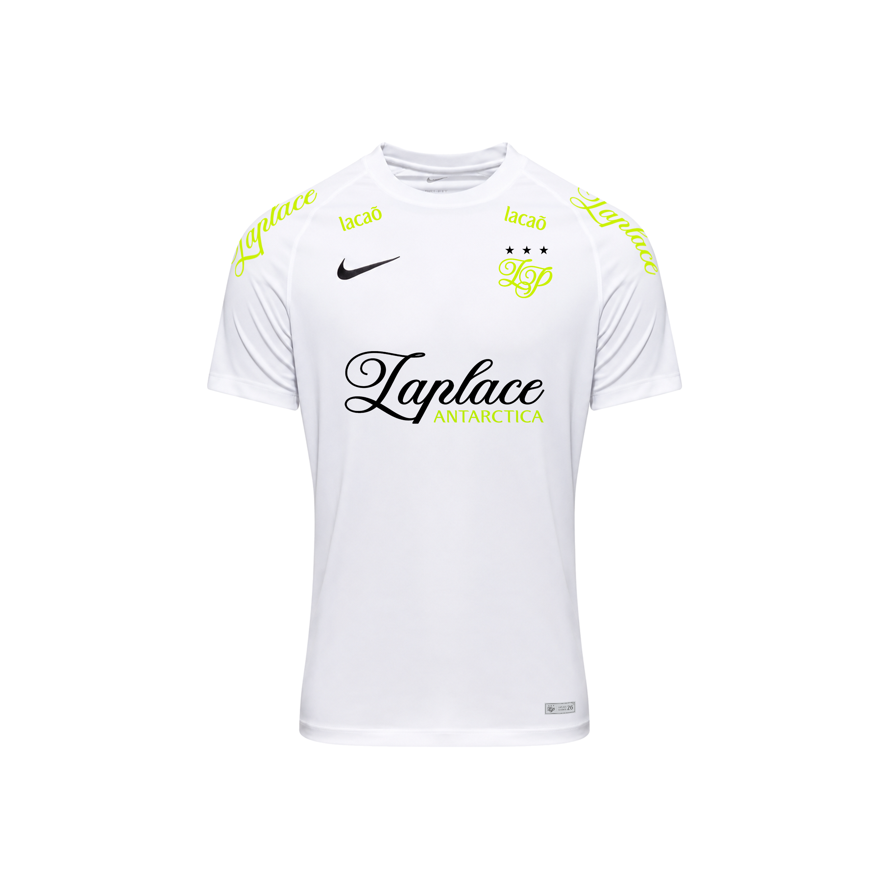 LAPLACE SELECAÕ JERSEY WHITE / LIME GREEN